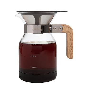 Imagem de Primula Conjunto Park Pour Over Park com filtro de aço inoxidável ultra fino removível permanente e reutilizável, micromalha, coador de café, cafeteira, vidro borossilicato, fácil de usar, 1,020 g