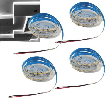 Imagem de Fita Led 6500K 240 Leds 16W 5 Metros Kit 4 Unidades Quarto Sala Gesso Sanca Teto