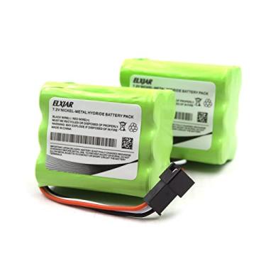 Imagem de YUTSUJO (Pacote com 2) Bateria de substituição NI-MH 7,2V 2000mAh para rádios portáteis Tivoli PAL (MA-4 3 pinos) BT, PAL+ e TEAC