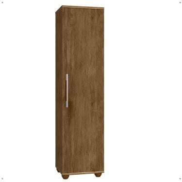 Imagem de Armário Multiuso Sofia Organizador 1 Porta 5 Prateleiras Lavanderia Quarto Escritório Área de Serviço - Lojas RPM 