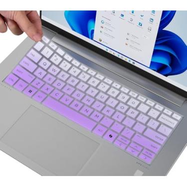 Imagem de Capa de teclado para 2024 HP ProBook 440 G11 14, HP ProBook 445 G11 35.6 cm, protetor de teclado HP Probook 440 445 G11 14, roxo ombré (não serve para HP ProBook 440 445 G10/G9/G8/G7)