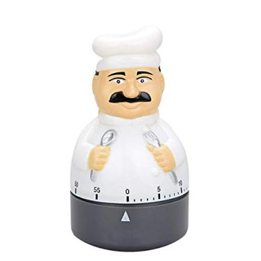 Imagem de Temporizador Timer Cozinha Manual Formato Cozinheiro 60 Min