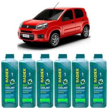 Imagem de Kit aditivo radiador bio coolant pronto para uso verde - fiat uno - r1