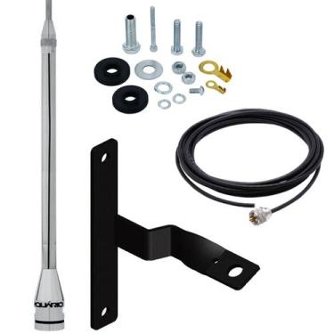 Imagem de Antena Móvel PX Marinox 2,70 Metros Prolongador Inox 60cm Radio Amador