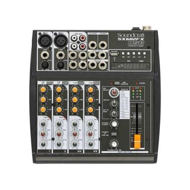 Imagem de Mesa de Som Analógica 6 Canais Soundcraft SX602FX-USB com Efeito