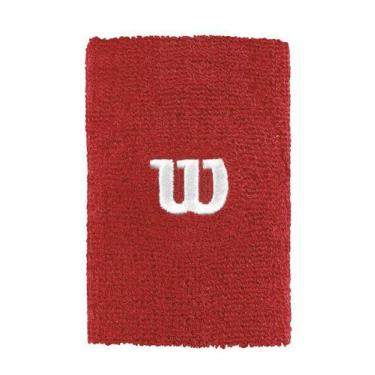 Imagem de Munhequeira Wilson Par Wristband Longa, Vermelho