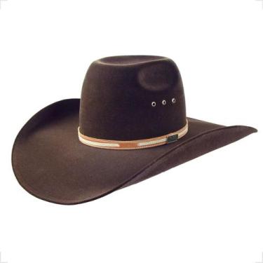 Imagem de Chapéu Cowboy Masculino Legítimo Rodeio - Mundial , Marrom, G