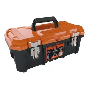 Imagem de Caixa De Ferramentas Tática 18.3pol. - FECHO METAL - Metasul Cor Laran
