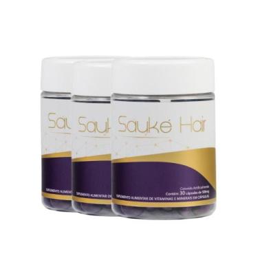 Imagem de Sauké Hair Capsula Anti Queda Capilar E Cresce Biotina - Sauke Beauty