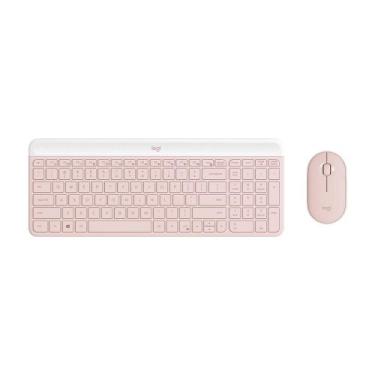 Imagem de Teclado e Mouse Sem fio Logitech MK470, USB, US, com Teclado Numérico,