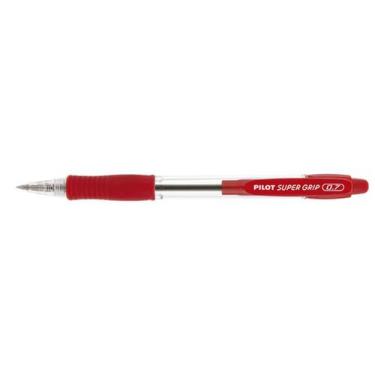 Imagem de Caneta Super Grip Bp-10r-F 0 7 Pilot 12 Unidades, Vermelho