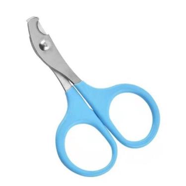 Imagem de Tesoura Alicate Cortador De Unhas Pet Cães E Gatos 9CM Azul - Art Pet