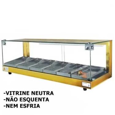 Imagem de B-VN92 - Vitrine Neutra Beta 92cm Dourada - Bivolt - Omega