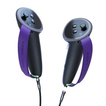 Imagem de Aubika x JayBratt Rechargeable Controller Grips for Meta Quest 3, Oculus Quest 3 Charging Grips Cover Accessories, with 2 Batteries Replacement and Magnetic Charging Cable with Rotating End