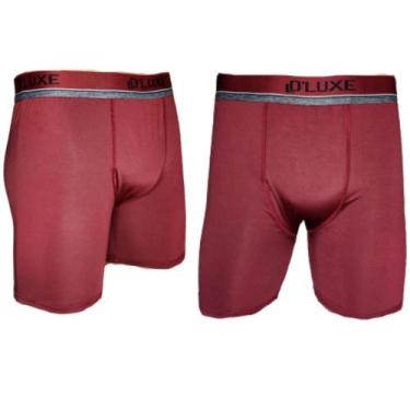 Imagem de Kit 5 Cueca Boxer Long Leg Longa Laycra Masculina Ciclista - D Luxe, S