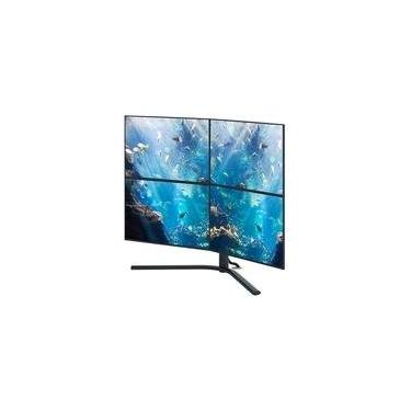 Imagem de Suporte para 4 Monitores Até 24 Octoo Clipway 4, Fixo ou Móvel, Preto - 8500