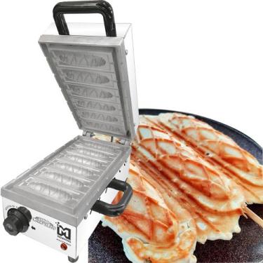 Imagem de Maquina de Crepe Suíço Palito 6 crepes Profissional - Inovamaq, 220V