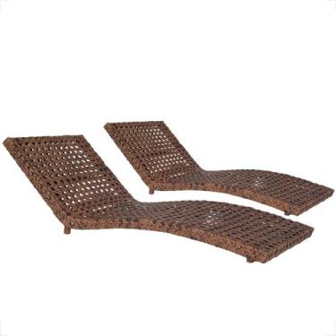 Imagem de Kit 2 Cadeiras Espreguiçadeiras Alumínio para Piscina Bogotá - Fexx Fi