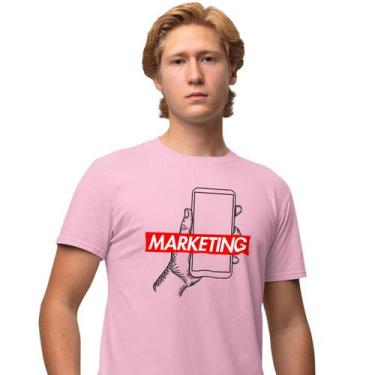 Imagem de Camisa Camiseta Masculina Estampada Supreme Marketing 100% Algodão Fio