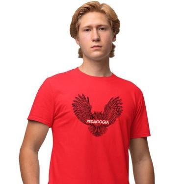 Imagem de Camisa Camiseta Masculina Estampada Supreme Pedagogia 100% Algodão Fio