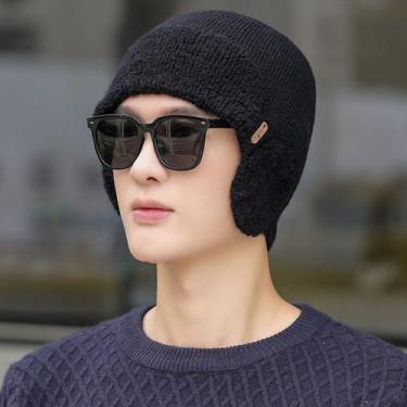 Imagem de Touca Unissex Inverno Malha Com Proteção De Orelha  - ElaShopp