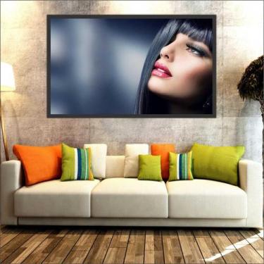 Imagem de Quadro Decorativo Maquiagem Salão De Beleza Fashion Hair Com Moldura 1