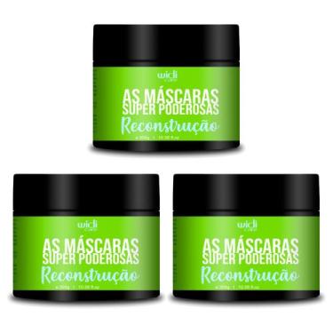 Imagem de Kit 3 Máscaras Capilar Super Poderosas Reconstrução Widi - Widi Care