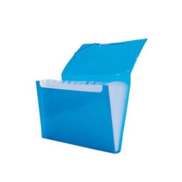 Imagem de Pasta Sanfonada 12 Div A4 Azul Line 6079 - Dello