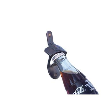 Imagem de Hampton Nautical Abridor de garrafas náutico MC-2101-BZ de bronze montado na parede de 7,62 cm - Decoração de âncora