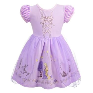 Imagem de Dressy Daisy Vestido de princesa, saia de tule para festa de Halloween, roupa de verão para bebês e meninas pequenas, Estilo 17 (apenas vestido), 2 Anos