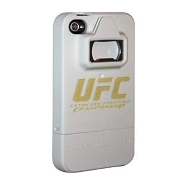Imagem de HeadCase UFC Capa com abertura de garrafa com gravação a laser para iPhone 4/4S - Branca