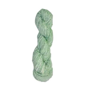 Imagem de Maker's Craft Fio de seda de banana reciclado 100 gramas, 30 metros para cores vintage DIY, tricô e crochê, macramê, fabricação de joias e tecelagem, fio sustentável (samambaia)