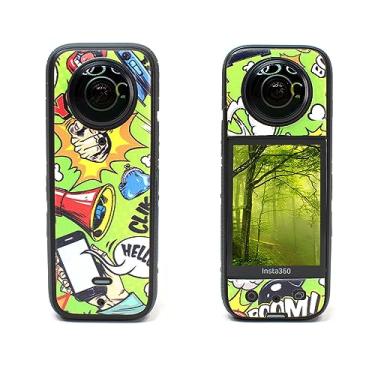 Imagem de Action Pro Câmera Insta 360 X3 à prova d'água compatível com câmera de ação Insta 360 X3 (verde boom)