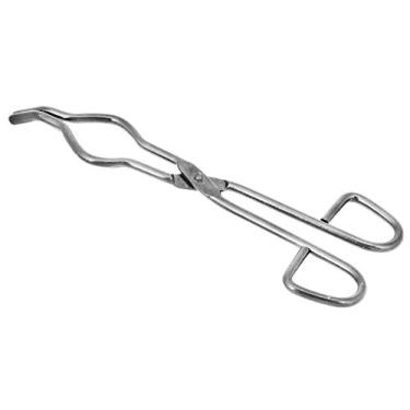 Imagem de EISCO Pinça para cadinho, com laço - capacidade de 10 cm - aço inoxidável - extremidades planas - 21 cm de comprimento