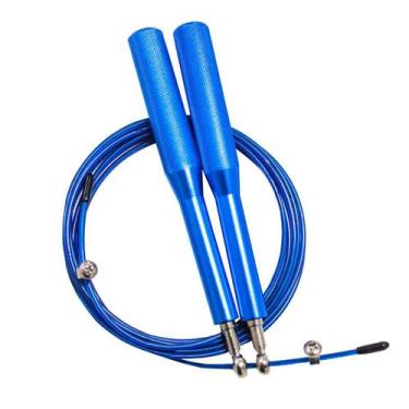 Imagem de Corda Pular Aço 3m Rolamento Speed Profissional - Astro Mix, Azul