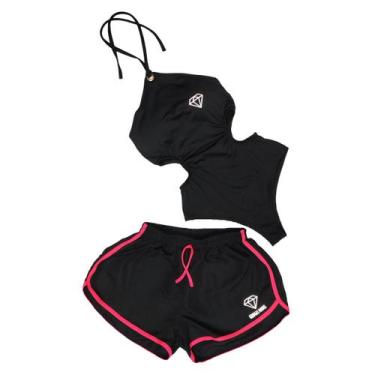 Imagem de Conjunto Maio Com Bojo Refletivo + Short - Gringas - Gringas Model, Pr