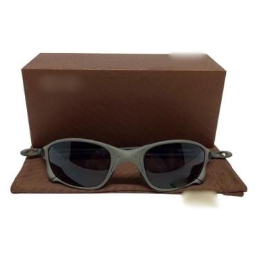 Imagem de Oculos De Sol Doublex Preto Black Juliet X-Metal Cromado Pinado Polari