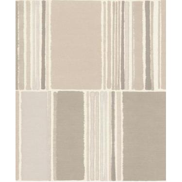 Imagem de Papel de Parede Barbara Home Geométrico Bege 484427 - RASCH