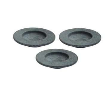 Imagem de Kit 3 Pratos Risoto Massa Chapéu Invertido Pedra Sabão 26Cm - Industri