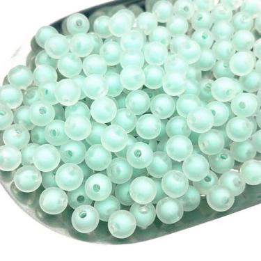 Imagem de Miçanga Bola Fosca 8mm Com Miolo Colorido Candy Para Pulseira Infantil