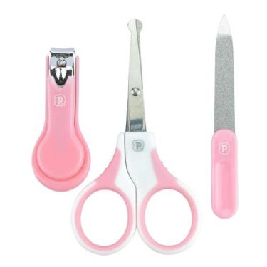 Imagem de Kit Unha Higiene Manicure Bebê 3 Peças Pimpolho Enxoval Baby - Mundo d