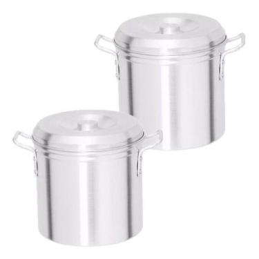 Imagem de Jogo 2 Caldeirões Aluminio Cerveja Hotel Bares N28 e N30 - okayshop