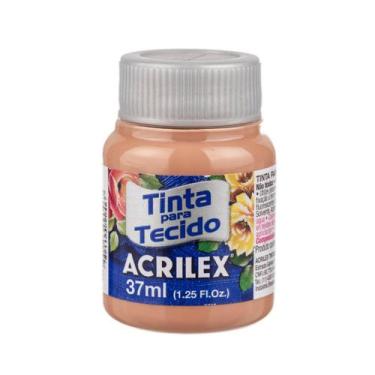 Imagem de Tinta Para Tecido 37 ML Acrilex Fosca Pintura Artesanato - Metallica A