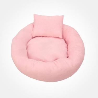 Imagem de Almofada Para Pet Cão e Gato 25x18cm -Emma Baby, ROSA