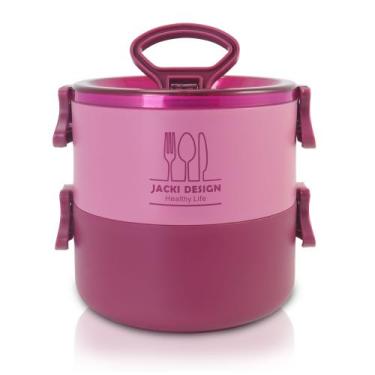 Imagem de Pote Marmita de 2 Andares 1600ml Jacki Design - Joy Vinho
