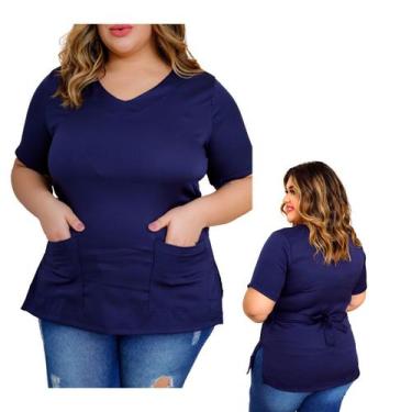 Imagem de Uniforme Avental Jaleco Manicure Professora  Plus Size Avental Blusa S