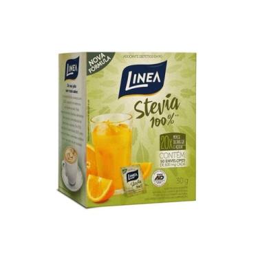 Imagem de Adoçante Stevia Em Pó Linea 30g Com 50 Envelope