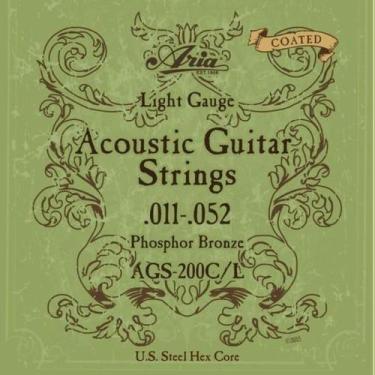 Imagem de Encordoamento Para Violão Coated .011 Phosphor Bronze AGS200CL Aria