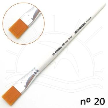 Imagem de Pincel Condor Profissional 410 Sintético Toray Dourado - Chato, 20