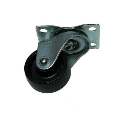 Imagem de Rodizio Giratorio Roda 32mm Pp Preto Placa 4 Furos - GENERIC